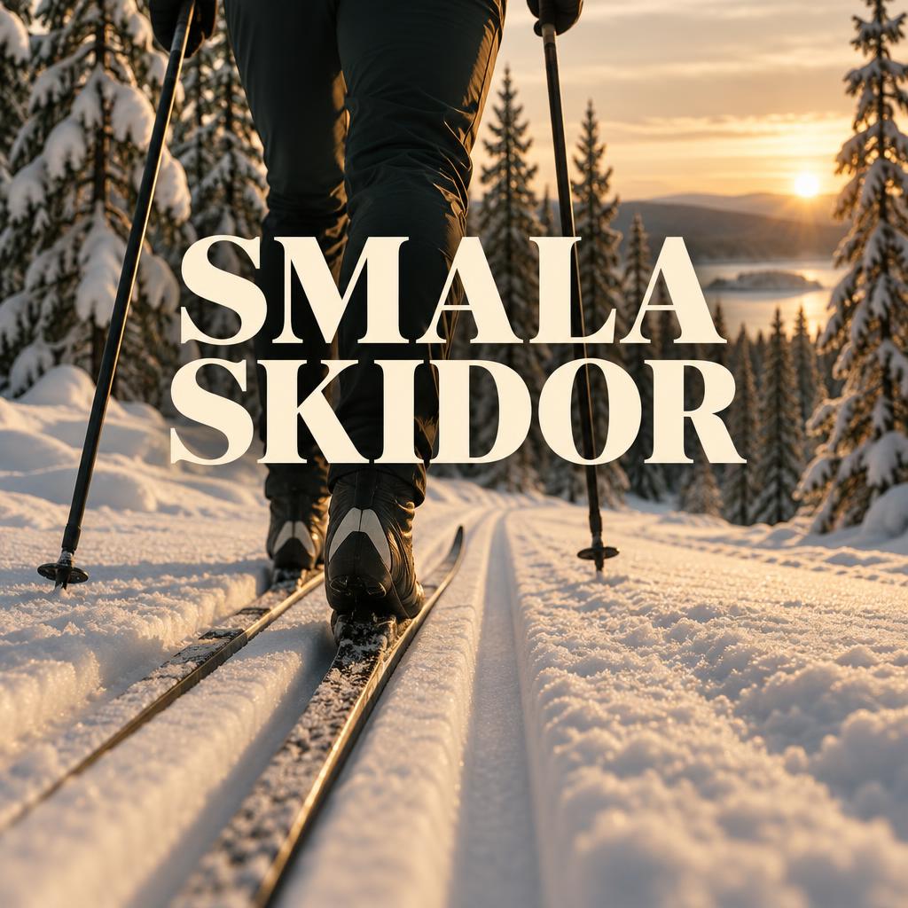 Redaktionellt omslag för Smala skidor